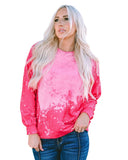 Azura Exchange Long Sleeve Tie Dye Pullover Sweatshirt - S