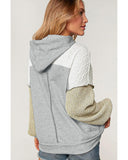 Azura Exchange Colorblock Patchwork Pullover Hoodie - M