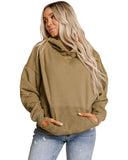 Azura Exchange Patchwork Kangaroo Pocket Hoodie - L