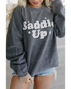 Azura Exchange Saddle Up Graphic Sweatshirt - L