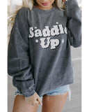 Azura Exchange Saddle Up Graphic Sweatshirt - L