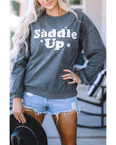 Azura Exchange Saddle Up Graphic Sweatshirt - M