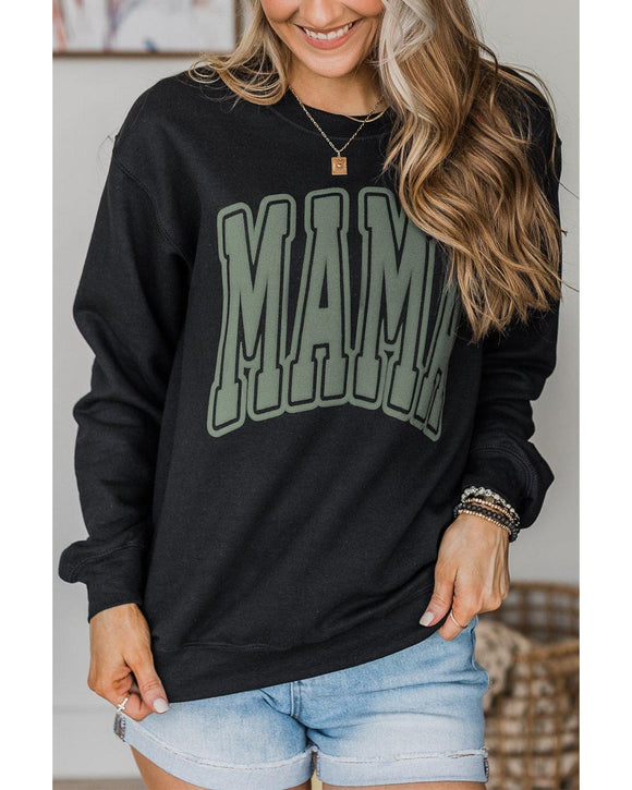 Azura Exchange Mama Varsity Crew Neck Sweatshirt - M