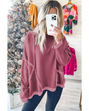 Azura Exchange Relaxed Fit Drop Shoulder Oversized Sweatshirt - M