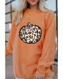 Azura Exchange Leopard Graphic Corded Sweatshirt - L