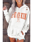 Azura Exchange Pumpkin Spice Distressed Hoodie - 2XL