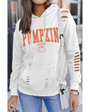 Azura Exchange Pumpkin Spice Distressed Hoodie - 2XL