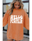 Azura Exchange HELLO PUMPKIN Graphic Corded Sweatshirt - 2XL