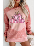 Azura Exchange Pumpkin Graphic Tie Dye Sweatshirt - M