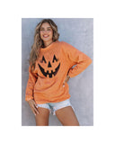 Azura Exchange Pumpkin Smile Face Graphic Sweatshirt - 2XL