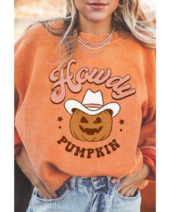 Azura Exchange Howdy Pumpkin Halloween Graphic Sweatshirt - S