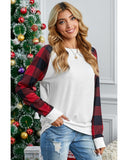 Azura Exchange Long Sleeve Buffalo Plaid Sweatshirt - 2XL