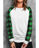 Azura Exchange Plaid Long Sleeve Sweatshirt - L