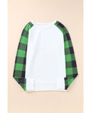 Azura Exchange Plaid Long Sleeve Sweatshirt - M