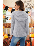 Azura Exchange Buttoned Casual Hoodie with Pocket Design - 2XL