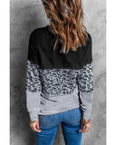 Azura Exchange Contrast Stitching Colorblock Sweatshirt - L