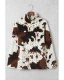 Azura Exchange Cow Print Fleece Sweatshirt - 2XL