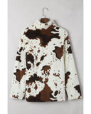 Azura Exchange Cow Print Fleece Sweatshirt - 2XL