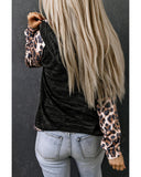 Cheeky X by Azura Exchange Leopard Contrast Hoodie - L