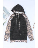 Cheeky X by Azura Exchange Leopard Contrast Hoodie - L