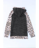 Cheeky X by Azura Exchange Leopard Contrast Hoodie - L