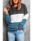 Azura Exchange Colorblock Plush Sweatshirt - XL