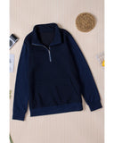 Azura Exchange Luxury Waffle Zip Up Sweatshirt - M