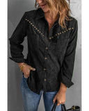 Azura Exchange Buttoned Corduroy Shirt with Pockets - 2XL