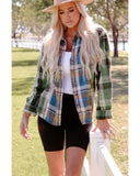 Azura Exchange Button Up Plaid Shacket - L