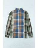 Azura Exchange Button Up Plaid Shacket - L