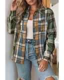 Azura Exchange Button Up Plaid Shacket - L