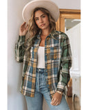 Azura Exchange Button Up Plaid Shacket - M