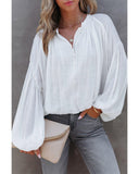 Azura Exchange V Neck Balloon Sleeve Shirt - XL