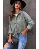 Azura Exchange Button Pocket Shirt - L