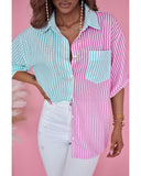 Azura Exchange Striped Print Shirt - L