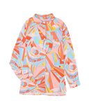 Azura Exchange Abstract Geometric Print Oversized Shirt - L