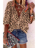 Azura Exchange Leopard Print Casual Shirt - M