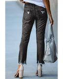 Azura Exchange Distressed Denim Pants - M