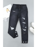 Azura Exchange Distressed Denim Pants - S