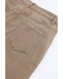 Azura Exchange Khaki High Waist Flare Jeans - 12 US