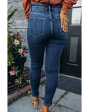 Azura Exchange Seamed High Waist Skinny Fit Jeans - 16 US