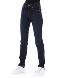 Logoed Button Regular Jeans with Tricolor Insert W28 US Women