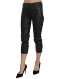 New GALLIANO Mid Waist Slim Leg Cropped Jeans W28 US Women