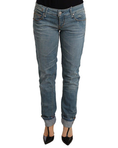 Folded Hem Denim Jeans with Logo Details by ACHT W25 US Women