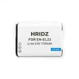 HRIDZ EN-EL23 Battery & Charger Set For Nikon Coolpix B700 S810c P600 P610S