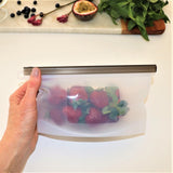 500mL - Reusable Food Grade Silicone Zip Lock Food Pouch