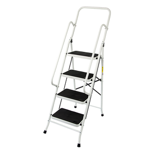 Foldable Non Slip 4 Step Steel Ladder