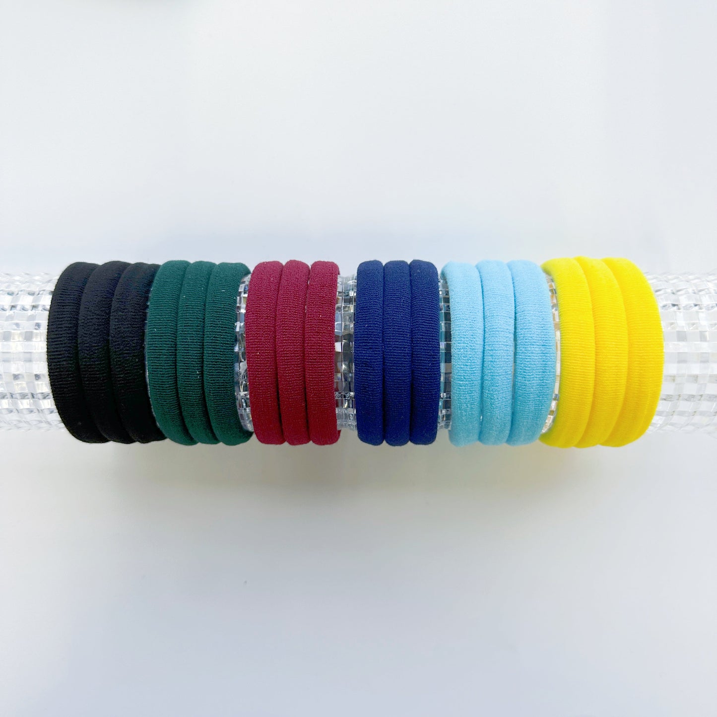 MANGO JELLY Metal Free Hair ties (4.5cm) - School Colour Yellow 10P - Twin Pack