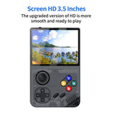 64G White MPOWN M19 Handheld Gaming Console - Retro Arcade & PSP Emulator, 3.5-Inch HD Screen, TV Connectivity, Portable 3D Gaming Device