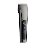 Black Professional Rechargeable Hair Clipper with Digital LED Display - Precision Trimmer for Men